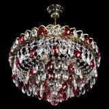 Люстра Грация №5 с подвесом под бронзу Красная в Симферополе