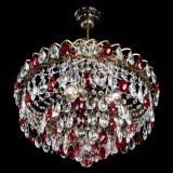 Люстра Грация №5 с подвесом под бронзу Красная в Симферополе