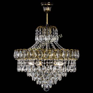 Люстра подвесная Грация №5 с подвесом под бронзу