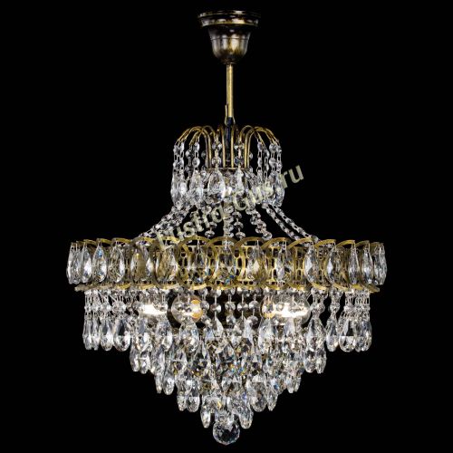 Люстра Грация №5 с подвесом под бронзу в Симферополе Гусь Хрустальный