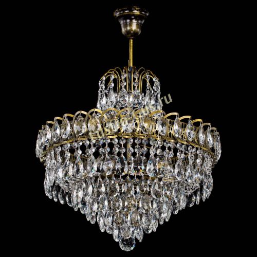 Люстра Грация №5 с подвесом под бронзу в Симферополе Гусь Хрустальный