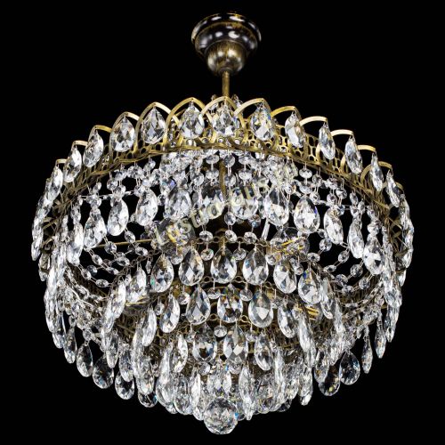 Люстра Грация №5 с подвесом под бронзу в Симферополе Гусь Хрустальный