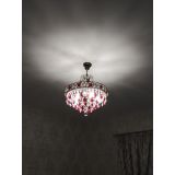 Люстра Грация №5 с подвесом под бронзу Красная в Симферополе