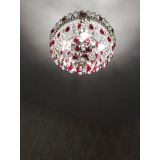 Люстра Грация №5 с подвесом под бронзу Красная в Симферополе