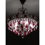 Люстра Грация №5 с подвесом под бронзу Красная в Симферополе