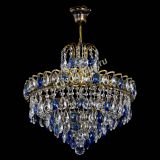 Люстра Грация №5 с подвесом под бронзу Синяя в Симферополе