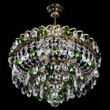 Люстра Грация №5 с подвесом под бронзу Зеленая в Симферополе