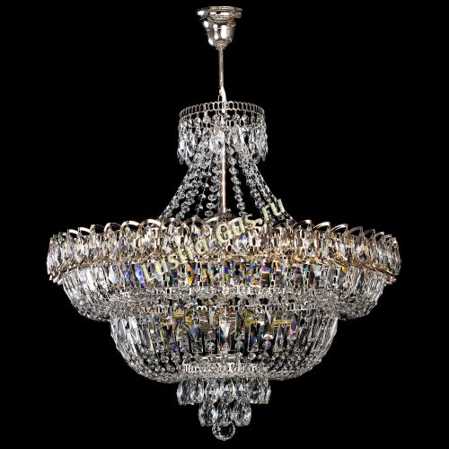 Люстра Хрустальный Каскад №1 с подвесом в Симферополе Гусь Хрустальный