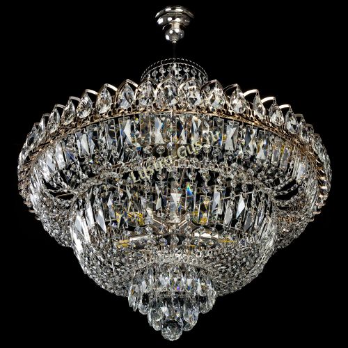 Люстра Хрустальный Каскад №1 с подвесом в Симферополе Гусь Хрустальный