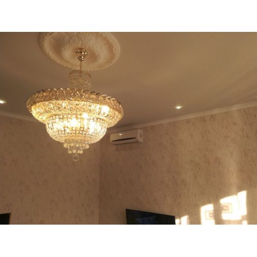 Люстра Хрустальный Каскад №1 с подвесом в Симферополе Гусь Хрустальный