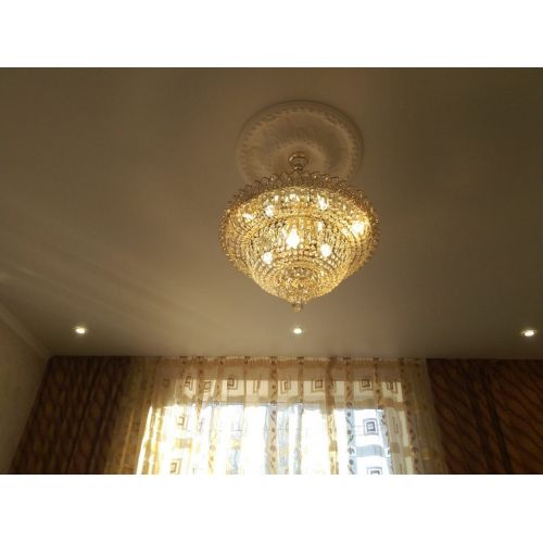 Люстра Хрустальный Каскад №1 с подвесом в Симферополе Гусь Хрустальный