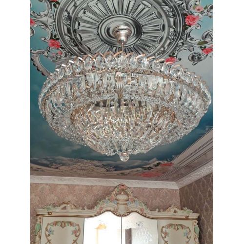 Люстра Хрустальный Каскад №1 с подвесом в Симферополе Гусь Хрустальный