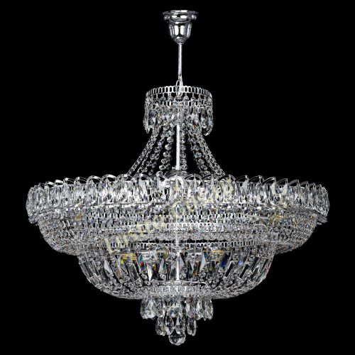 Люстра Хрустальный Каскад №11 с подвесом в Симферополе Гусь Хрустальный