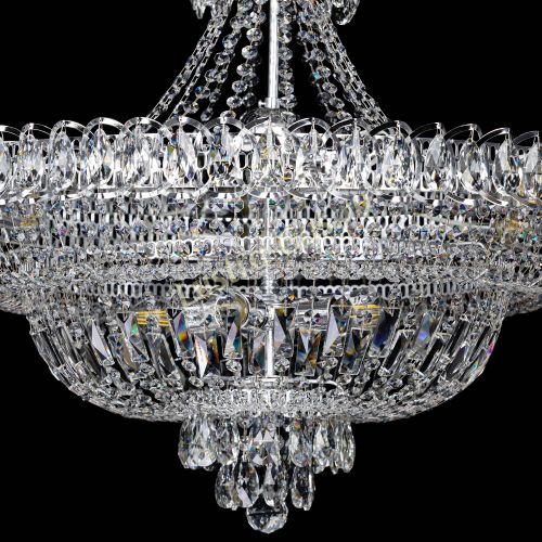 Люстра Хрустальный Каскад №11 с подвесом в Симферополе Гусь Хрустальный