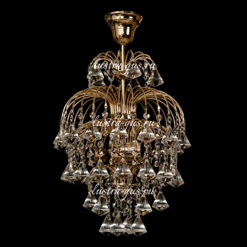 Люстра Хрустальные Брызги Конус 40 в Симферополе Гусь Хрустальный