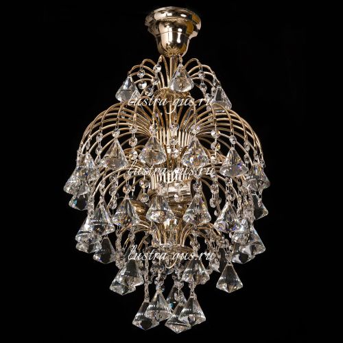 Люстра Хрустальные Брызги Конус 40 в Симферополе Гусь Хрустальный