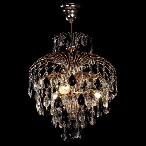 Люстра Хрустальные брызги с подвесом журавлик черный в Симферополе Гусь Хрустальный