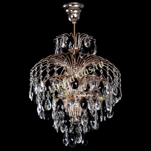 Люстра Хрустальные брызги с подвесом журавлик черный в Симферополе Гусь Хрустальный