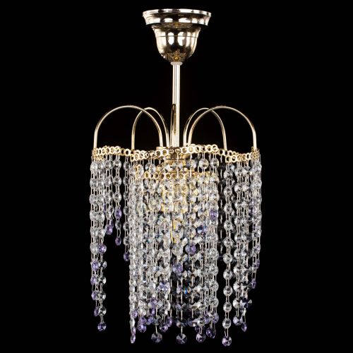 Люстра Иволга №1 Оптикон фиолетовая в Симферополе Гусь Хрустальный