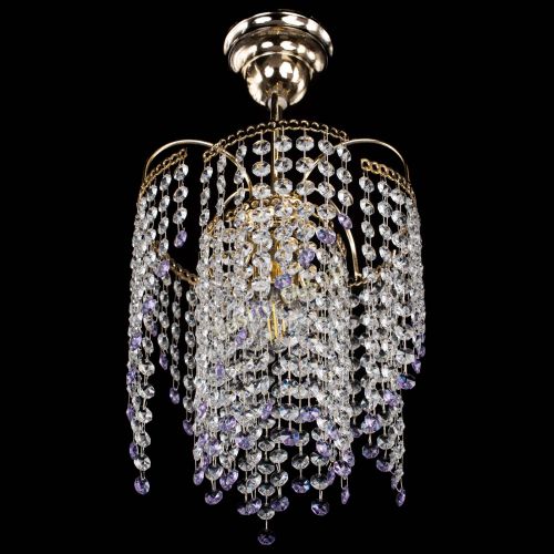 Люстра Иволга №1 Оптикон фиолетовая в Симферополе Гусь Хрустальный