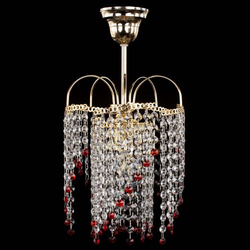 Люстра Иволга №1 Оптикон красная в Симферополе Гусь Хрустальный