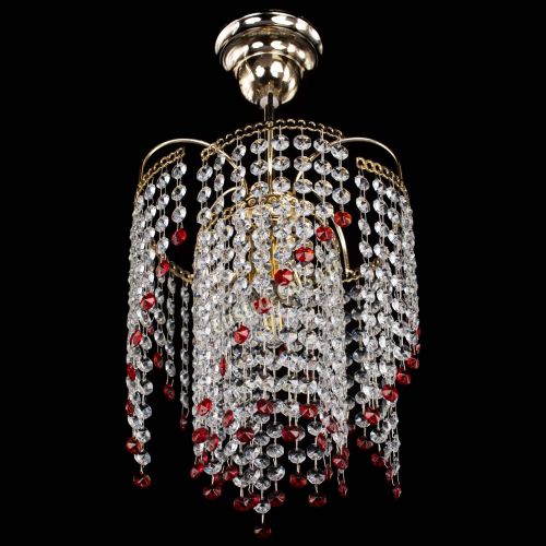 Люстра Иволга №1 Оптикон красная в Симферополе Гусь Хрустальный