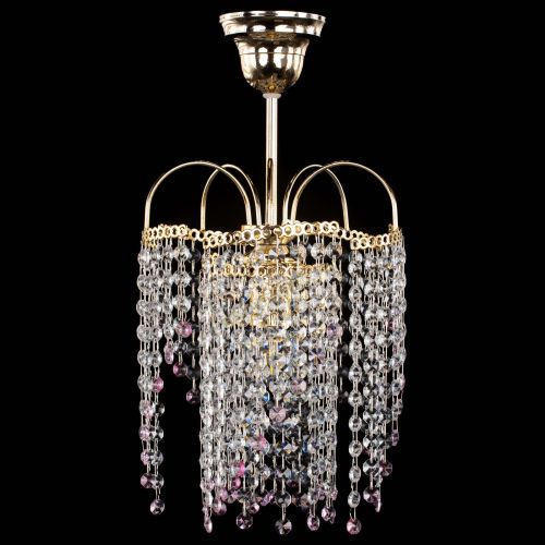 Люстра Иволга №1 Оптикон розовая в Симферополе Гусь Хрустальный