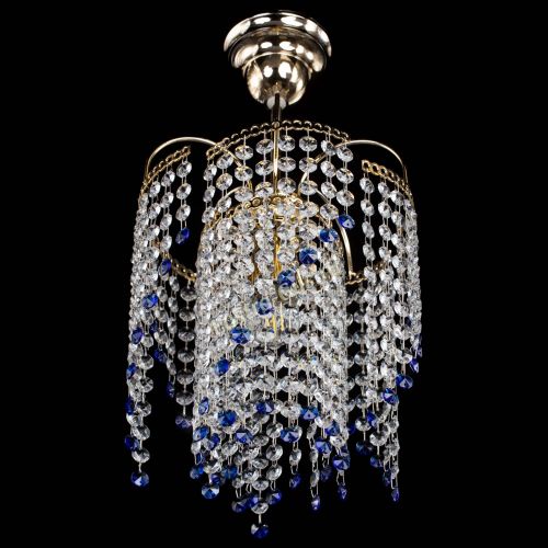 Люстра Иволга №1 Оптикон синяя в Симферополе Гусь Хрустальный