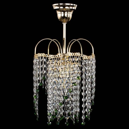 Люстра Иволга №1 Оптикон зеленая в Симферополе Гусь Хрустальный