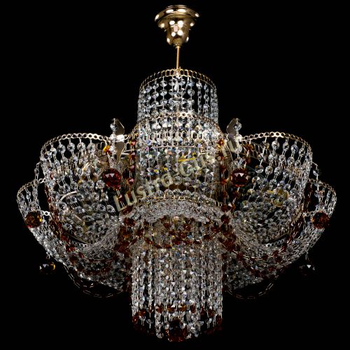 Люстра Камея №6 подвесная чайная в Симферополе Гусь Хрустальный