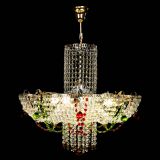 Люстра Камея №6 подвесная красно-зеленая в Симферополе