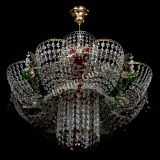Люстра Камея №6 подвесная красно-зеленая в Симферополе