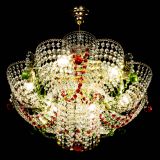 Люстра Камея №6 подвесная красно-зеленая в Симферополе
