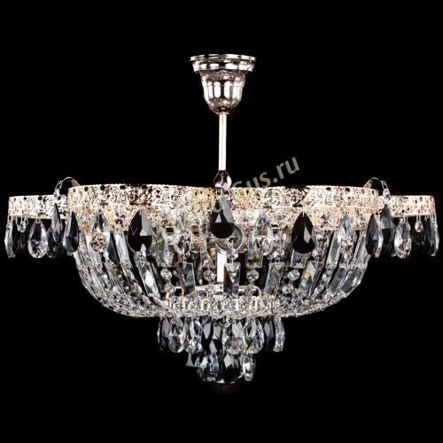 Люстра Камея Флора №5 с подвесом Черная в Симферополе Гусь Хрустальный