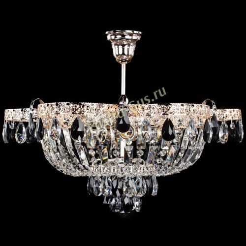 Люстра Камея Флора №5 с подвесом Черная в Симферополе Гусь Хрустальный