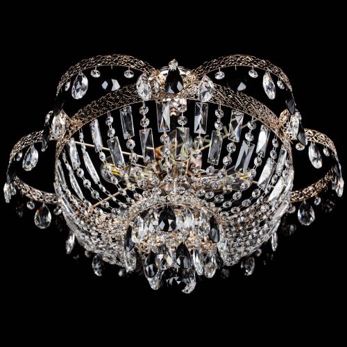 Люстра Камея Флора №5 с подвесом Черная в Симферополе Гусь Хрустальный