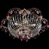 Люстра Камея Флора №5 с подвесом Красная в Симферополе