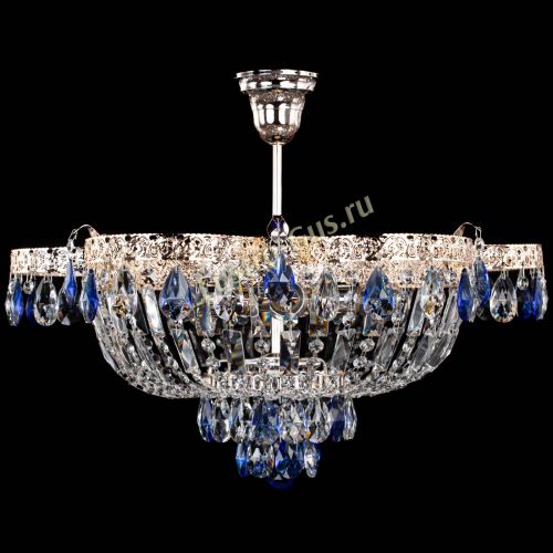 Люстра Камея Флора №5 с подвесом Синяя в Симферополе Гусь Хрустальный