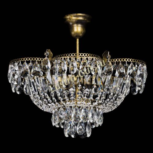 Люстра Камея с подвесом под бронзу в Симферополе Гусь Хрустальный