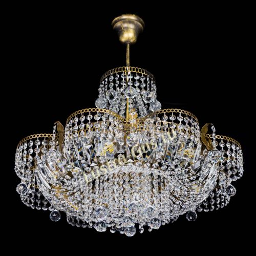 Люстра Камея Шар с подвесом под бронзу в Симферополе Гусь Хрустальный