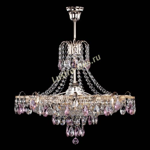 Люстра Камея журавлики №6 розовая в Симферополе Гусь Хрустальный