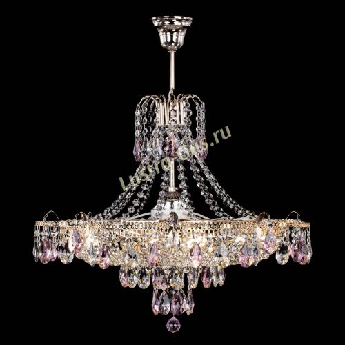 Люстра Камея журавлики №6 розовая в Симферополе Гусь Хрустальный