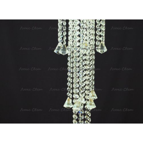 Люстра Капель 5 ламп конус 40 см длинная  в Симферополе Гусь Хрустальный