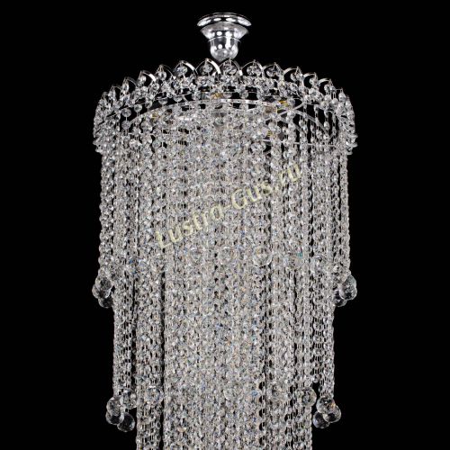 Люстра Капель 5 ламп шар 30 см длинная   в Симферополе Гусь Хрустальный