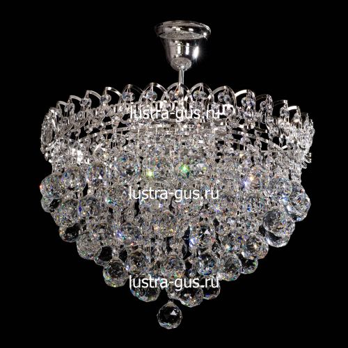 Люстра Капель-лепесток Шар 40 мм с подвесом в Симферополе Гусь Хрустальный