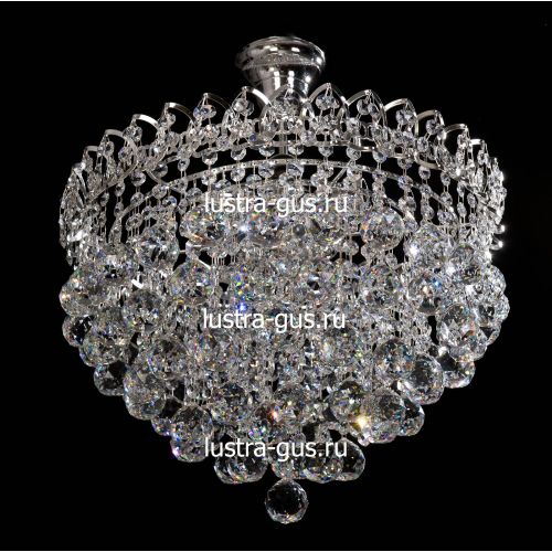 Люстра Капель-лепесток Шар 40 мм с подвесом в Симферополе Гусь Хрустальный