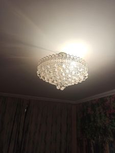 Люстра Капель-лепесток Шар 40 мм с подвесом в Симферополе отзыв и фото покупателя