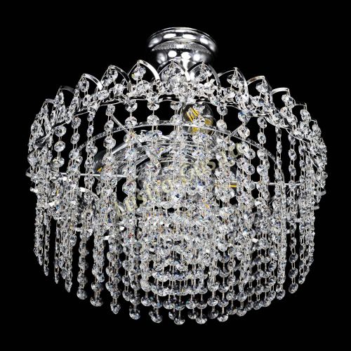 Люстра Капель-лепесток обтикон с подвесом в Симферополе Гусь Хрустальный