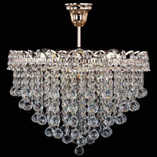 Люстра Капель Лепесток Шар  30мм с подвесом в Симферополе Гусь Хрустальный