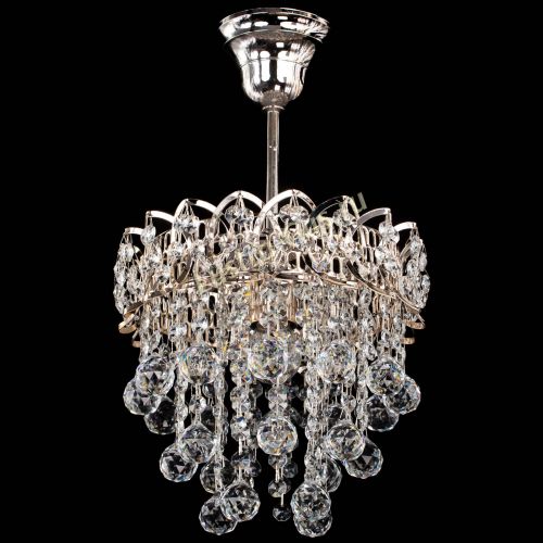 Люстра Капель оптикон шар №1 с подвесом в Симферополе Гусь Хрустальный